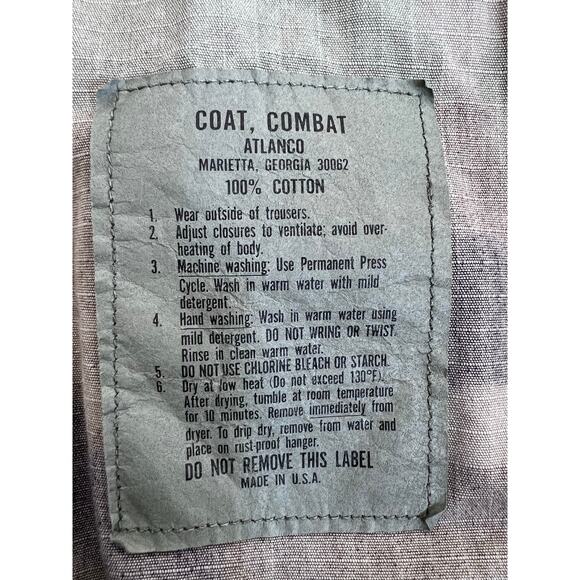 US Military Field Jacket Size Large Regular Woodland Camo Combat Coat Atlanco - Picture 4 of 7